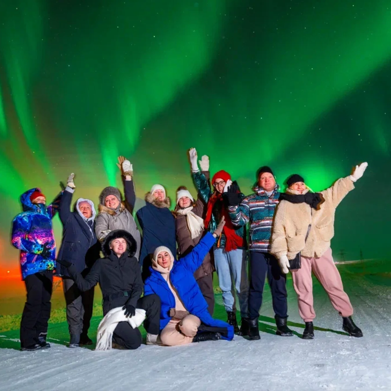 Guests under the Northern Lights