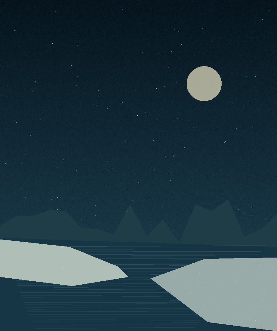Illustrative Arctic coastal landscape